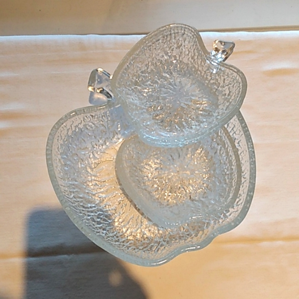Italian frosted apple glass 5 piece set